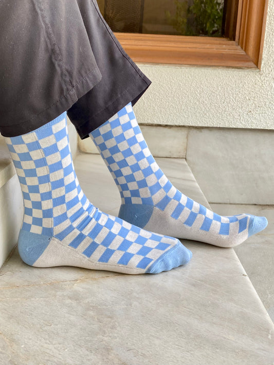 Blue checkered