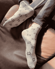 Branded GG socks (Gray)