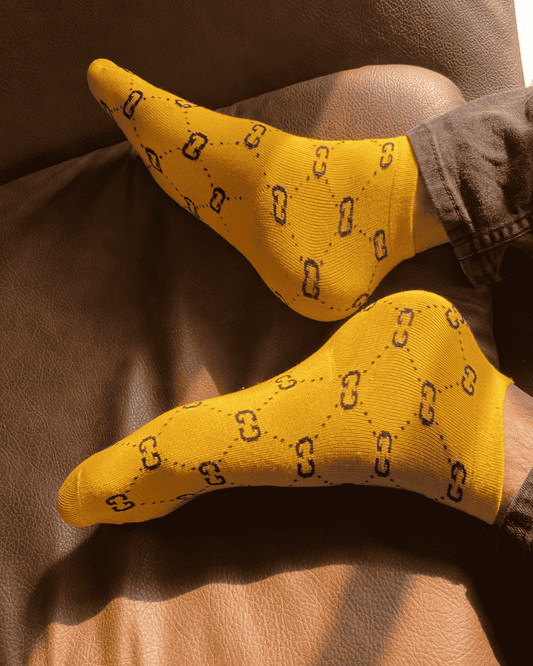 Branded GG socks (yellow)
