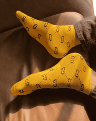 Branded GG socks (yellow)