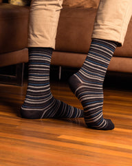 Gray and Black double lining socks