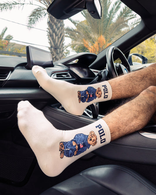 classy bear white