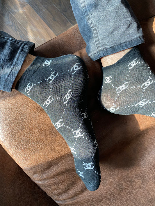 Branded CC socks (Black)