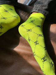 Branded CC socks (neon green)