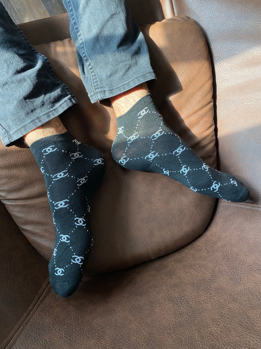 Branded CC socks (Black)