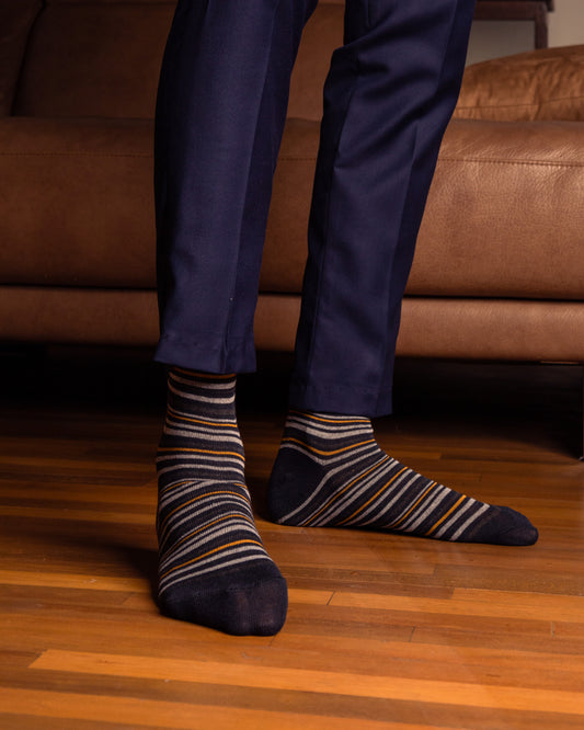 Yellow and Black double lining socks