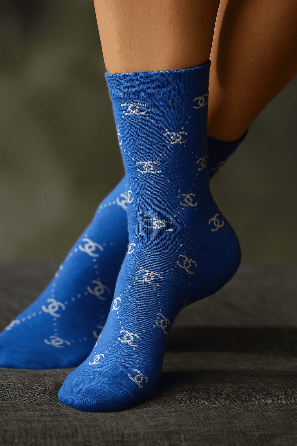 Branded CC socks (blue)