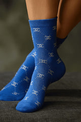 Branded CC socks (blue)