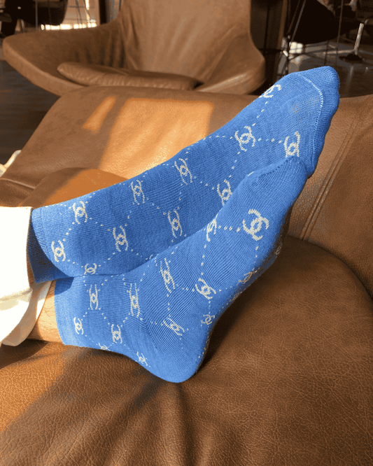 Branded CC socks (blue)