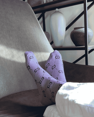 Branded GG socks (purple)