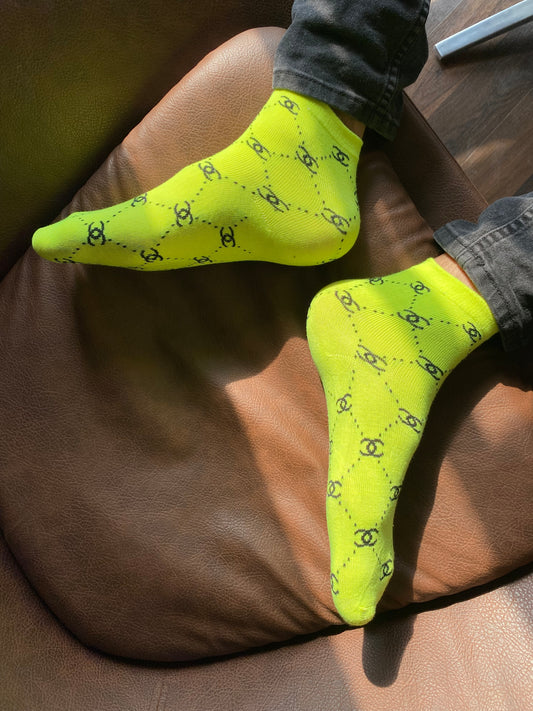 Branded CC socks (neon green)