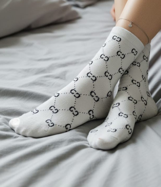 Branded GG socks (Gray)