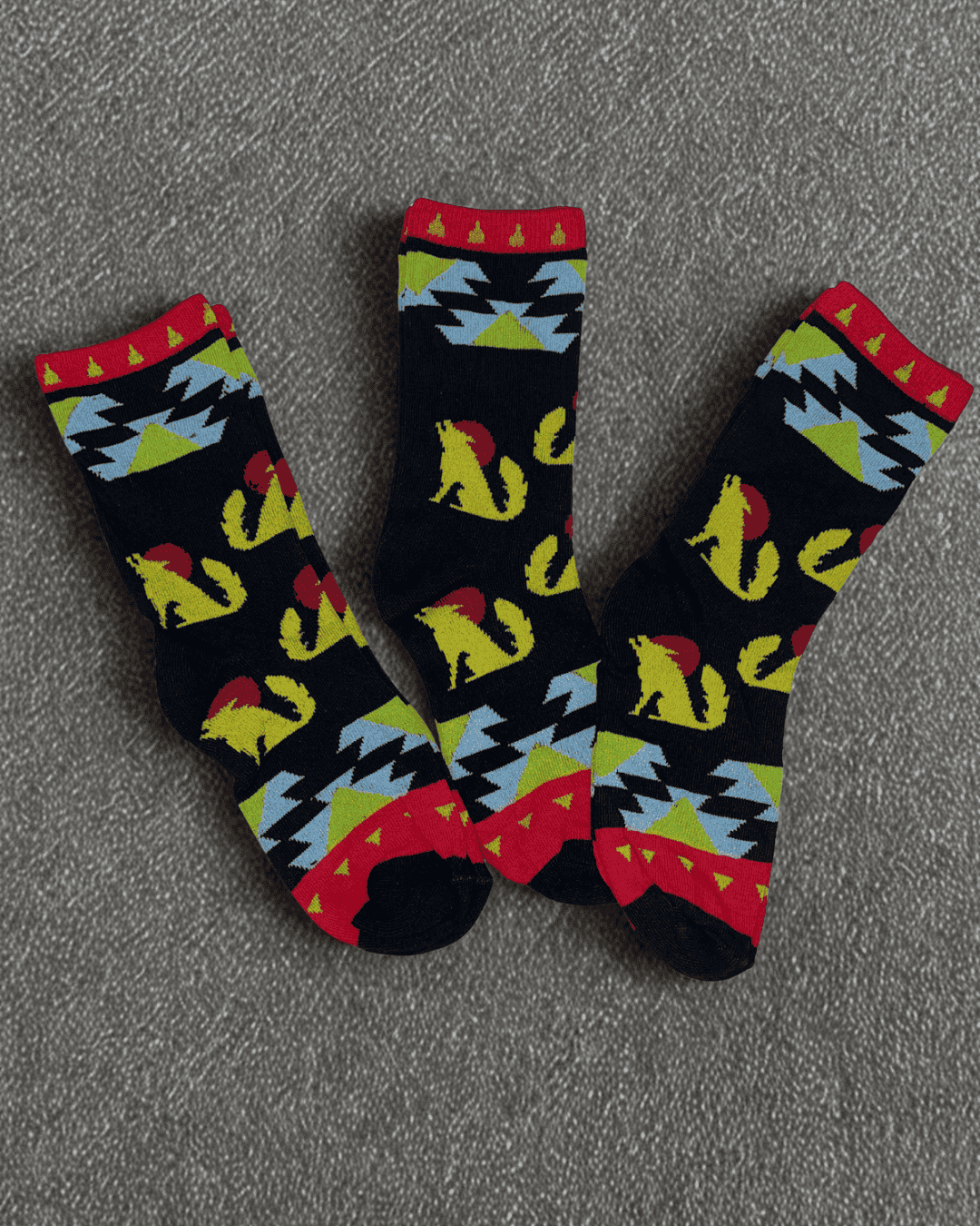 Funky wolf (pack of 3)