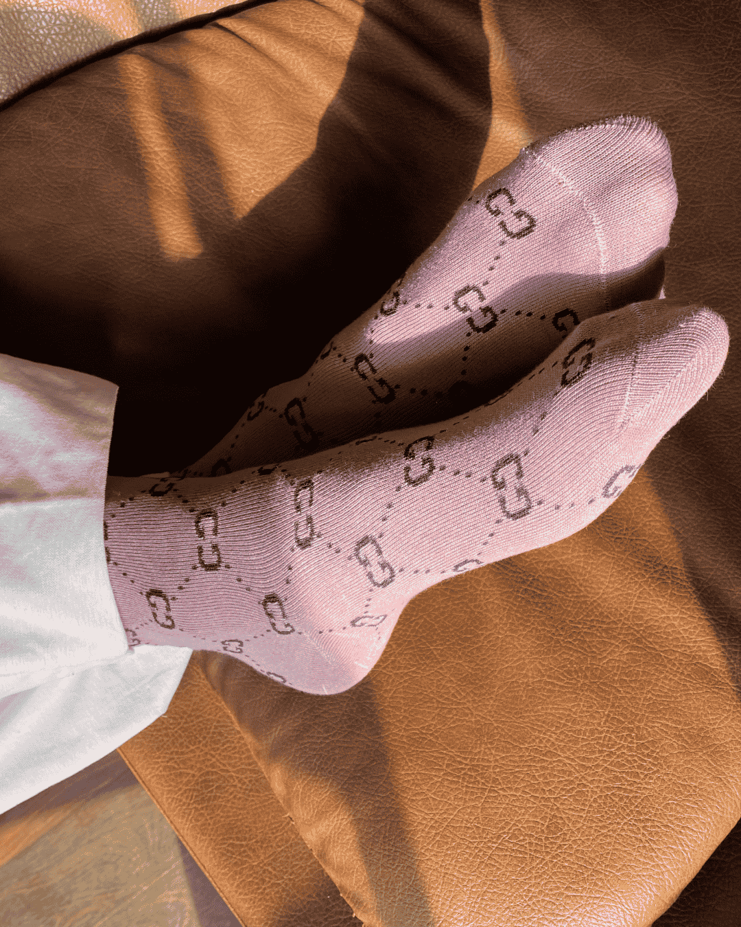 Branded GG socks (pink)