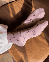 Branded GG socks (pink)