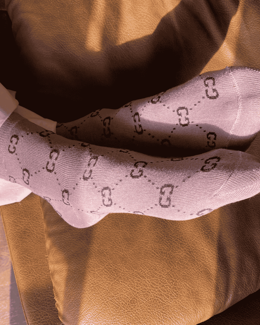 Branded GG socks (pink)