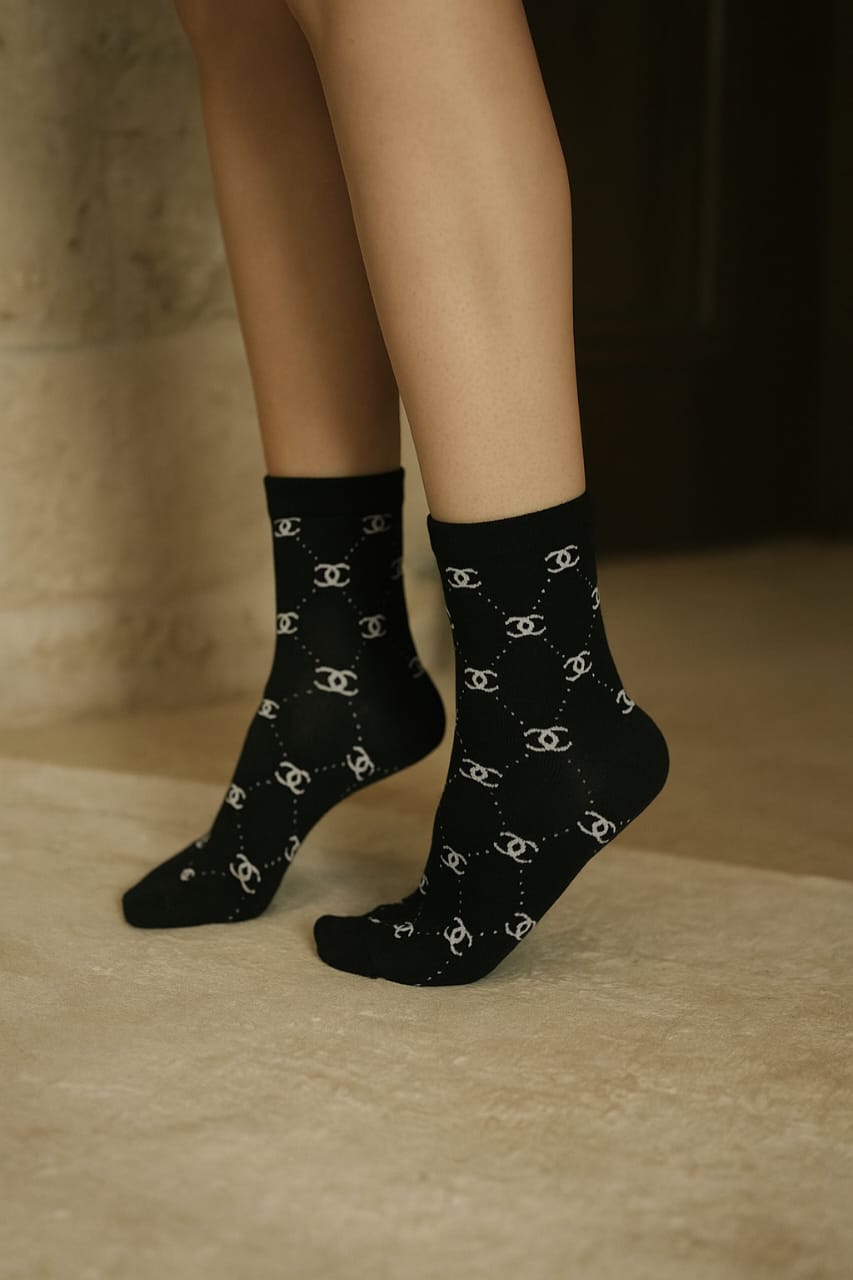 Branded CC socks (Black)